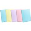 Pigna,Confezione 5 Quaderni Maxi A4 Spirale MONOCROMO Pastel,22x29,7 cm,4 Fori e Microperforazioni, 140 pagine, Carta 80 g/m², Copertina PPL,interno 5M,quadretto 5mm