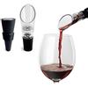 TenTen Labs Beccuccio Aeratore e Tappo del Vino COMBO - Decantazione Aerazione Premium - Confezione Regalo Inclusa (Nero)