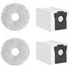 Rrochio Accessori per Dreame X40 Ultra, Sacchetti e Panni per Aspirapolvere Dreame X50 Ultra, L40 Ultra, L20 Ultra, L50 Pro Ultra, L10s Pro Ultra, L10s Ultra Gen2, X30 Ultra Accessori Ricambi 4 Pezzi