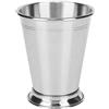 Wifehelper Tazza Julep in Acciaio Inossidabile Argentato e Menta, Tazza da Cocktail Bevande Miste Bicchiere da Bar Birra in Rame martellato Mule Moscow