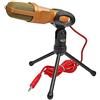Yolispa Microfono con supporto da 3,5 mm, spina Plug Play, microfono PC con pulsante muto 2 m, microfono professionale a condensatore, microfono per computer, studio Sound Recording Mic per
