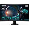 Gigabyte GS27QCA 27 QHD Monitor Gaming Curvo - 2560 x 1440, 180Hz, 1ms, 250 cd/m², FreeSync, HDR Ready, HDMI 2.0, DisplayPort 1.4