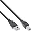 InLine 34503X - Cavo USB A USB B maschio a maschio, 30 cm, colore: Nero