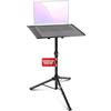 Pyle PLPTS4 Supporto Laptop Portatile da DJ e Proiettore, Regolabile in Altezza da 71 cm a 117 cm e Pieghevole, Supporto Laptop Portatile Scrivania, Supporto Notebook, Ottimo per Palco o Studio