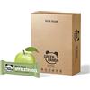 GREEN PANDA® Barrette vegane senza zucchero | 12 barrette bioenergetiche da 30 g | Barretta alla frutta con 5 ingredienti naturali | gusto Strudel di Mele