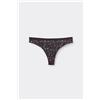 Tezenis Brasiliano Cotone Stampato Donna Nero