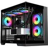 EMCA4 Computer Gaming PC Assemblato Ryzen 7 9800X3D - RTX 5070 TI 16GB - SSD M.2 2TB nvme Gen4 - Ram 32GB DDR5 6000mhz EXPO - ARGB - Windows 11 - WIFI + BLUETOOTH - DIssipatore a liquido 360mm NERO