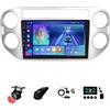 BOJONTN 9 Pollici 2 DIN Android 13 Auto Stereo Radio per Volkswagen Tiguan 2010-2015 con Car Play Senza Fili GPS Telecamera Posteriore Comandi al Volante Bluetooth(T1[1+16G])