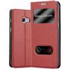 Cadorabo Custodia Libro per Samsung Galaxy A5 2017 in Rosso Zafferano - con Funzione Stand e Chiusura Magnetica - Portafoglio Cover Case Wallet Book Etui Protezione