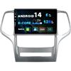BXLIYER [6GB+128GB] Android 14 IPS Autoradio Per Jeep Grand Cherokee WK2 (2008-2013) - Senza fili CarPlay/Android Auto - LED Camera + MIC - DAB Fast-boot Volante 360-Camera WIFI DSP - 2 Din 9 Pollici