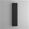 maimai Mobile Bagno Colonna 35x20x150cm, Mobile Alto da Bagno Multiuso con 2 Ante e 4 Vani, Armadio Colonna Nero, Lucca