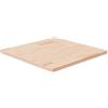 vidaXL Piano Tavolo Quadrato 60x60x2,5 cm Massello Rovere Non Trattato