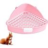 JINGLING Vassoio WC - Lettiera per gatti con guardrail alto, triangolare, grande capacità, toilette per animali domestici, riutilizzabile, toilette angolare per conigli, gatti, jingling