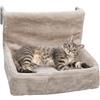 Navaris Amaca per Gatti Termosifone - Letto per Gatto da Appendere - Morbida Cuccia Regolabile per Calorifero - Lettino Radiatore con Cuscino Lavabile - Fino a 15 kg - Beige