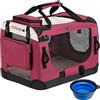 CADOCA® Trasportino Cane & Gatto XL 82x56x58cm Box Animali Domestici Media Grande Taglia Viaggio Gabbia per Trasporto Traspirante