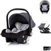 Chipolino set seggiolino auto Isofix stazione base Amore, i-Size gruppo 0+, colorazione:grau gemustert