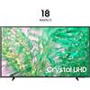 Samsung TV Crystal UHD 4K 50" UE50DU8070UXZT Smart TV Wi-Fi Black 2024, Processore Crystal 4K, 4K Upscaling, AirSlim Design, OTS Lite