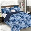 Italian Bed Linen Set Copripiumino Fantasy, Lavorato in Italia - Parure Copri Piumino - Sacco Piumone 200x200 cm con Patella e federa Cuscino, Piazza e Mezza, Paint