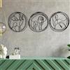 Wallity Hanah Home Elegante accessorio decorativo da parete in metallo, 152 x 50 cm, 100% metallo, spessore 1,2 mm, perfetto per decorazioni moderne per la casa e gli spazi d'ufficio