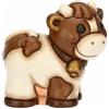 THUN - Mini mucca Carolina - ceramica - Collezione Giardino di Primavera - 3.5 x 5.5 x 5.5 cm