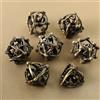 Elifel Dadi Set D&D Metallo 7 pezzi D4 D6 D8 D10 D12 D20 D% Drago 3D Cavo Poliedrici Dadi per Dungeons and Dragons Pathfinder Warhammer Giochi da Tavolo RPG MTG Giochi