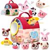 LEADSTAR Giochi Montessori per Bambini 1 2 Anni,Casa Morbida Animali da Fattoria con Fienile/Sonaglio/Specchio,Giocattoli Sensoriali Educativo Giochi da Viaggio Regalo Bimbo Bimba