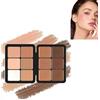 Bamideo 12 colori arrossire tavolozza, Waterproof Long-Lasting Cream Concealer Palette, Contour and Highlight Blush Palette, lunga durata, a prova di sbavature, aspetto naturale (1#)