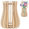 RXKFIGX Vaso per fiori Lego Set di Vasi di Fiori in Legno 3D Vaso di Legnos Kit per Costruzione Vasi Bouquet per Rose Lego Fiori di Ciliegio,Girasole,Tulipani,Narcisi,Loto (piccolo)
