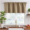 TOPICK Tenda da cucina Boho a righe in lino bohemian corta, con strisce
