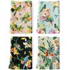 Arquiel Set di 4 strofinacci da cucina con fiori e uccelli tropicali, assorbenti, 100% cotone, regali per cremagliera e cucina, 48x70 cm