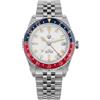 watchdives Orologi GMT Uomo, WD6542 Orologio Uomo NH34 Automatico Orologio Da Polso 38mm Vetro Zaffiro Bombato A Bolla Orologi 100M Impermeabile