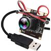 ELP Telecamera USB da 5 MP 1944P Dual Microfono USB Modulo fotocamera con obiettivo a 120 gradi senza distorsione Telecamera di sorveglianza ad alta velocità per educazione medica live streaming