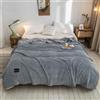 Hixingo Coperta Matrimoniale Velluto di Latte, Coperta in Cotone Extra Morbida Divano per Interni Plaid Matrimoniale, Coperta Pile Matrimoniale Lavabile in Lavatrice (Grigio,70x100cm)
