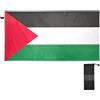 CHIFIGNO Telo mare oversize con bandiera della Palestina, 180 x 70 cm, leggero, ad asciugatura rapida, pieghevole, grazioso asciugamano da bagno per adulti, donne e uomini