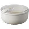 OMADA Design - Contenitore ermetico per alimenti rotondo da 0,75 L, porta pranzo con coperchio trasparente - Made in Italy - Linea Pull Box