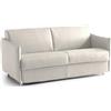 Talamo Italia -Divano letto 2 posti Paloma, Sofà trasformabile per salotto, imbottito, sfoderabile, Qualità 100% Made in Italy, 160x95 h90 cm, Beige