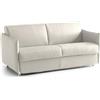 Talamo Italia -Divano letto 3 posti Petronia, Sofà trasformabile per salotto, imbottito, sfoderabile, Qualità 100% Made in Italy, 200x95 h90 cm, Beige