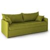 Talamo Italia -Divano letto 3 posti Uberta, Sofà trasformabile per salotto, imbottito, sfoderabile, Qualità 100% Made in Italy, 205x86 h80 cm, Verde