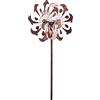 Kinetic Art HQ metallo vento Spinner: Copper Dolphins Duett - Soloar LED