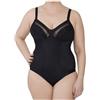 SPIMAN 1 Pezzo di Body Donna Modellante Contenitivo 356. Nero 8B
