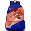 Ciyoulio Ayase Momo Anime Zaino Okarun Cartoon Zaino Scuola 3D Stampato Turbo Granny Fashion Manga Student Bookbag Zaino Daypack, Modello 9, 31x18x47 cm