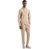 EA7 Tuta Uomo Identity Core con Cappuccio Full Zip in Jersey di Cotone (Beige Cobblestone) XL