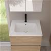 evineo ineo5 evo lavabo integrato slim La: 61,5 P: 46,5 cm, BE0834WH, ineo5 evo bianco [Lavabi > Lavabi Integrati]