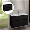 evineo ineo5 evo mobile La: 100 cm, con 2 scomparti estraibili, con maniglia incassata, BE0958BM, ineo5 evo [Mobili da Bagno > Mobili Lavabo]