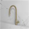 neoro F miscelatore cucina in acciaio inox, con 2 tipi di getto, orientabile,, BN0748BC, F champagne spazzolato [Rubinetteria da Cucina > Rubinetti da Cucina]