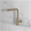 neoro F miscelatore cucina in acciaio inox, con 2 tipi di getto, orientabile, bocca estraibile,, BN0749BC, F champagne spazzolato [Rubinetteria da Cucina > Rubinetti da Cucina]