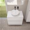 evineo ineo5 evo mobile La: 80 cm con 2 scomparti estraibili, ineo3 lavabo Ø 41,5 cm bianco,, BE0957WM+BE0963WM+BE0930WH, ineo3; ineo5 evo [Mobili da Bagno > Mobili con Lavabo Integrato]