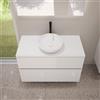 evineo ineo5 evo mobile La: 100 cm con 2 scomparti estraibili, ineo3 lavabo Ø 37 cm bianco,, BE0958WH+BE0964WH+BE0931WH, ineo3; ineo5 evo [Mobili da Bagno > Mobili con Lavabo Integrato]