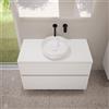 evineo ineo5 evo mobile La: 100 cm con 2 scomparti estraibili, ineo6 lavabo Ø 39 cm bianco,, BE0958WM+BE0964WM+BE0935WH, ineo6; ineo5 evo [Mobili da Bagno > Mobili con Lavabo Integrato]