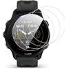 Vauki 4 Pezzi Pellicola Protettiva per Garmin Forerunner 955/955 Solar Vetro Temperato,9H Durezza Anti-Graffio HD Trasparente Senza Bolle Vetrino Protezione per Garmin Forerunner 955/955 Solar